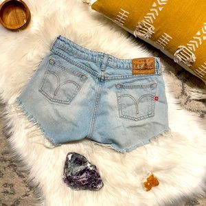 Perfect Festival Summer Bobo Ripped Jean Shorts 🕉